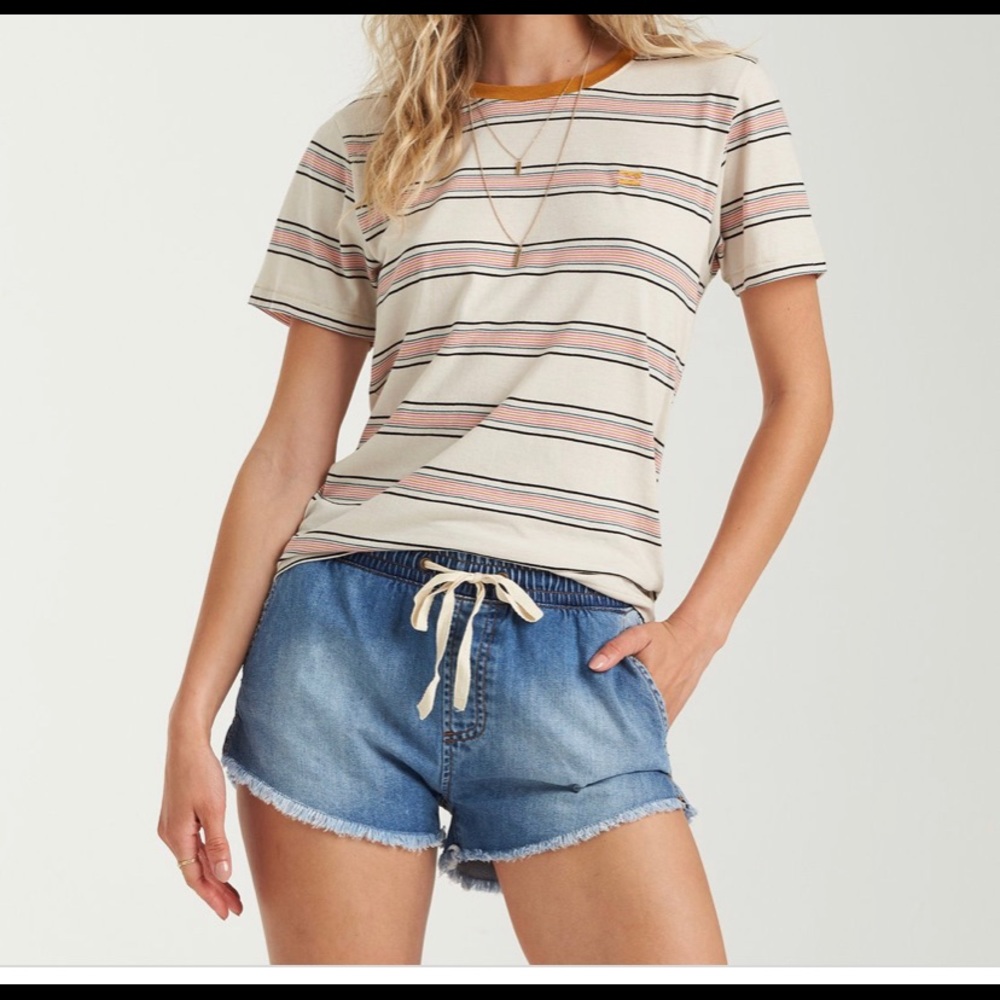 Billabong coast line denim shorts size large